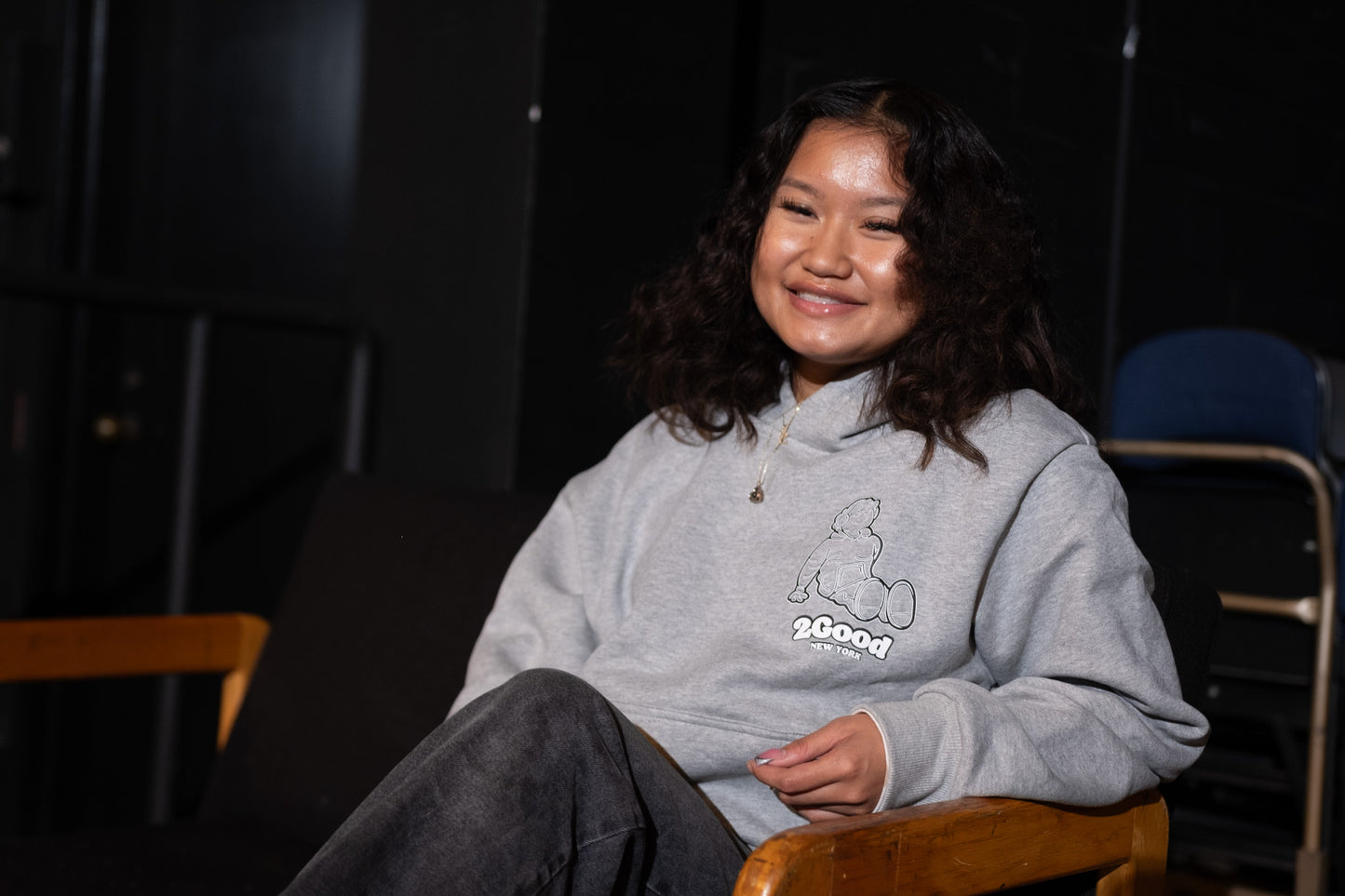 2GOODNY "Sketch Edition" COOL GREY HOODIE