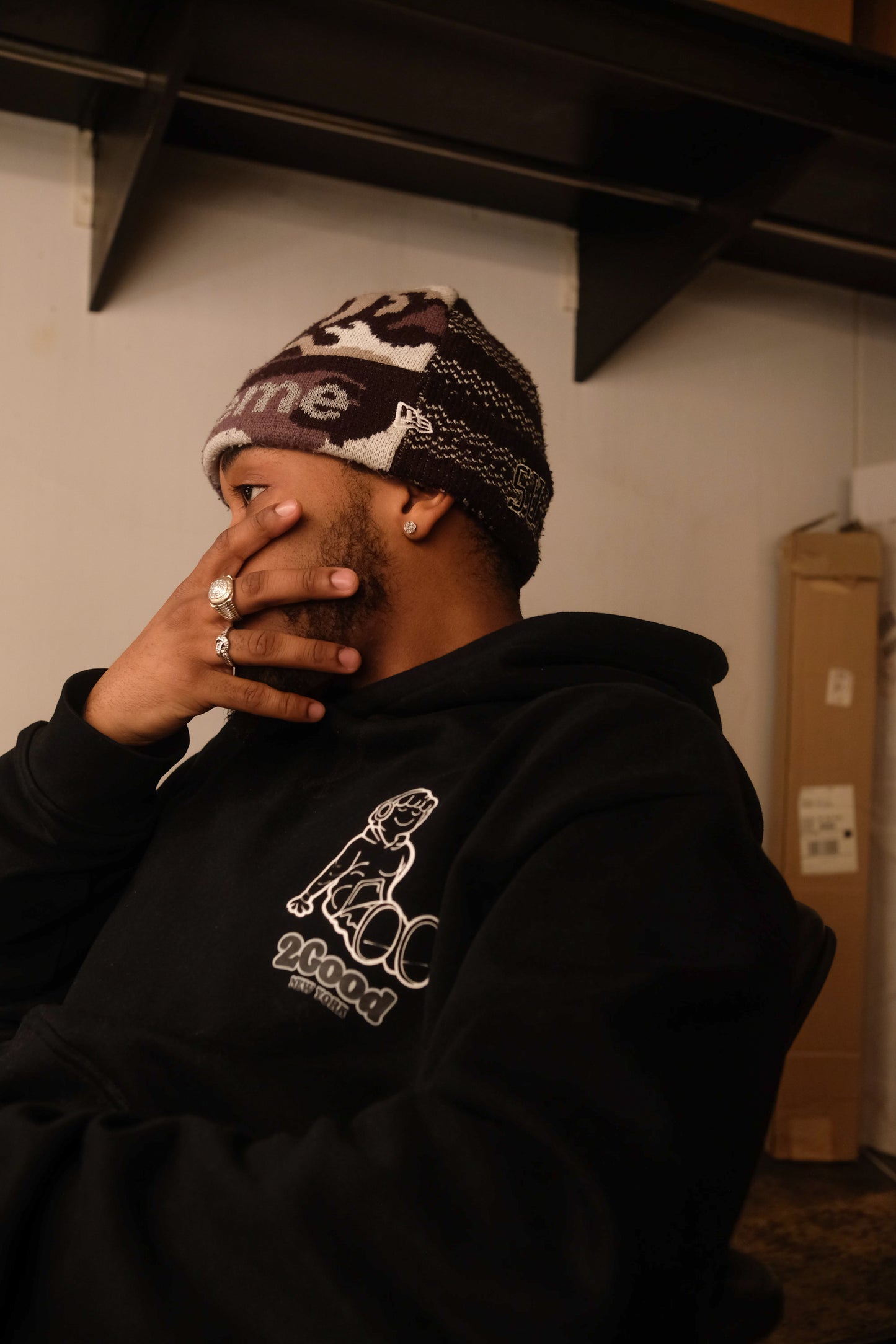 2GOODNY "Sketch Edition" BLACK HOODIE