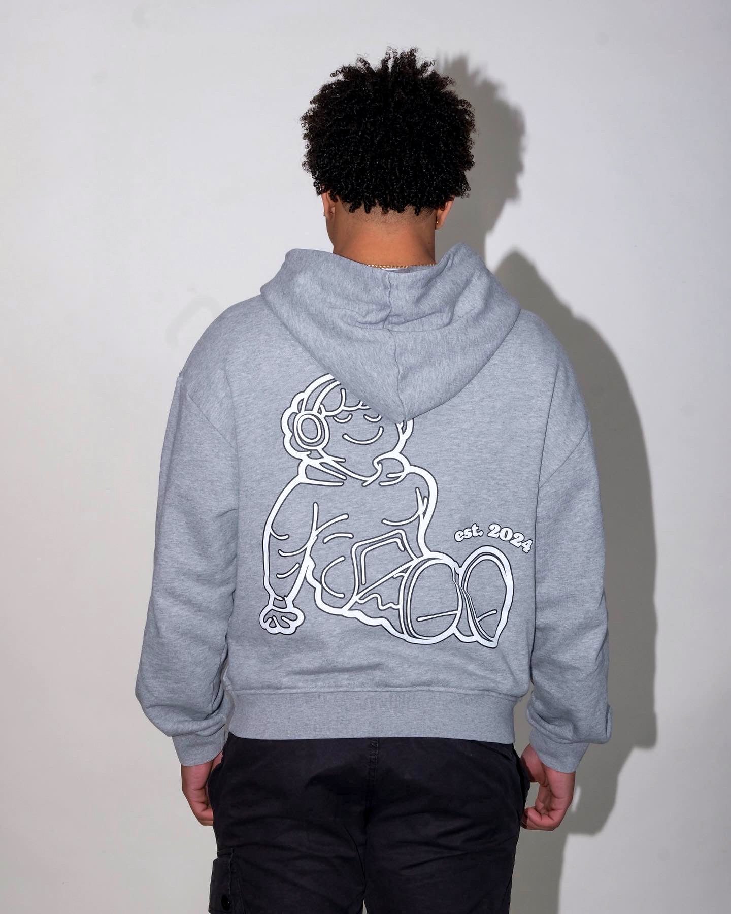 2GOODNY "Sketch Edition" COOL GREY HOODIE