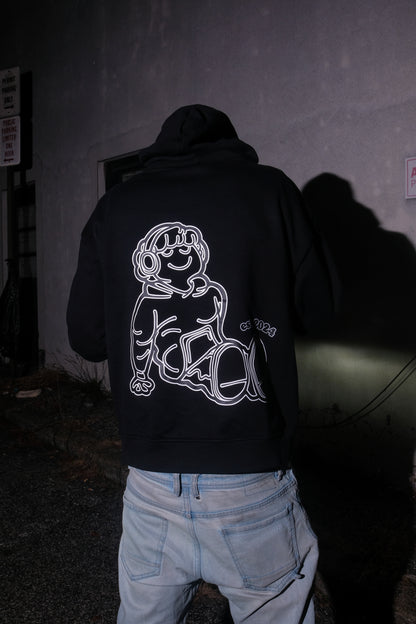 2GOODNY "Sketch Edition" BLACK HOODIE