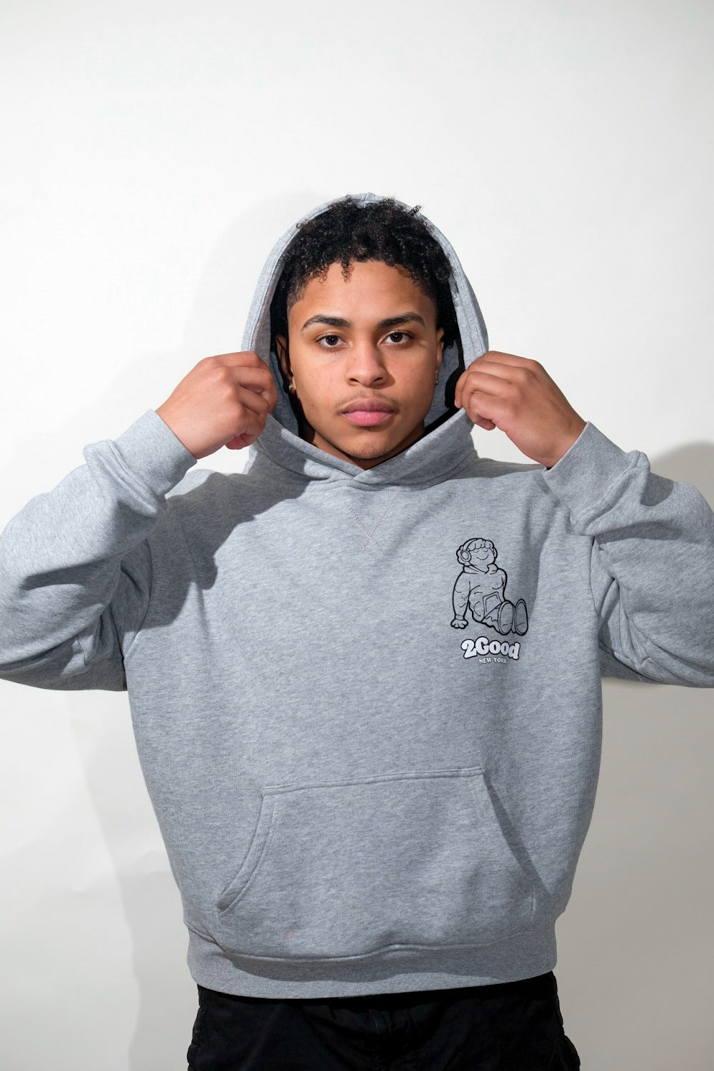 2GOODNY "Sketch Edition" HOODIE (Grey)